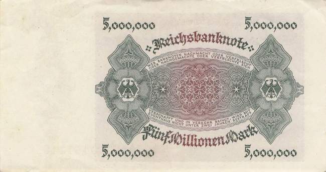 5 Millionen Mark 1923